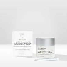Load image into Gallery viewer, Snow Fox 日本清酒維A閃亮面霜 Sake Ferment & Retinol Night Renewal Cream