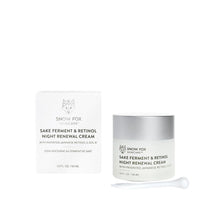 Load image into Gallery viewer, Snow Fox 日本清酒維A閃亮面霜 Sake Ferment & Retinol Night Renewal Cream