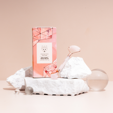 Load image into Gallery viewer, Snow Fox 粉晶能量活肌按摩棒 Rose Quartz Facial Roller