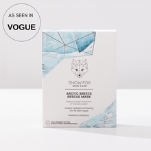 Load image into Gallery viewer, Organic Peppermint Water, aloe vera juice hydrating and soothing SOS sheet mask SnowFox Skincare
