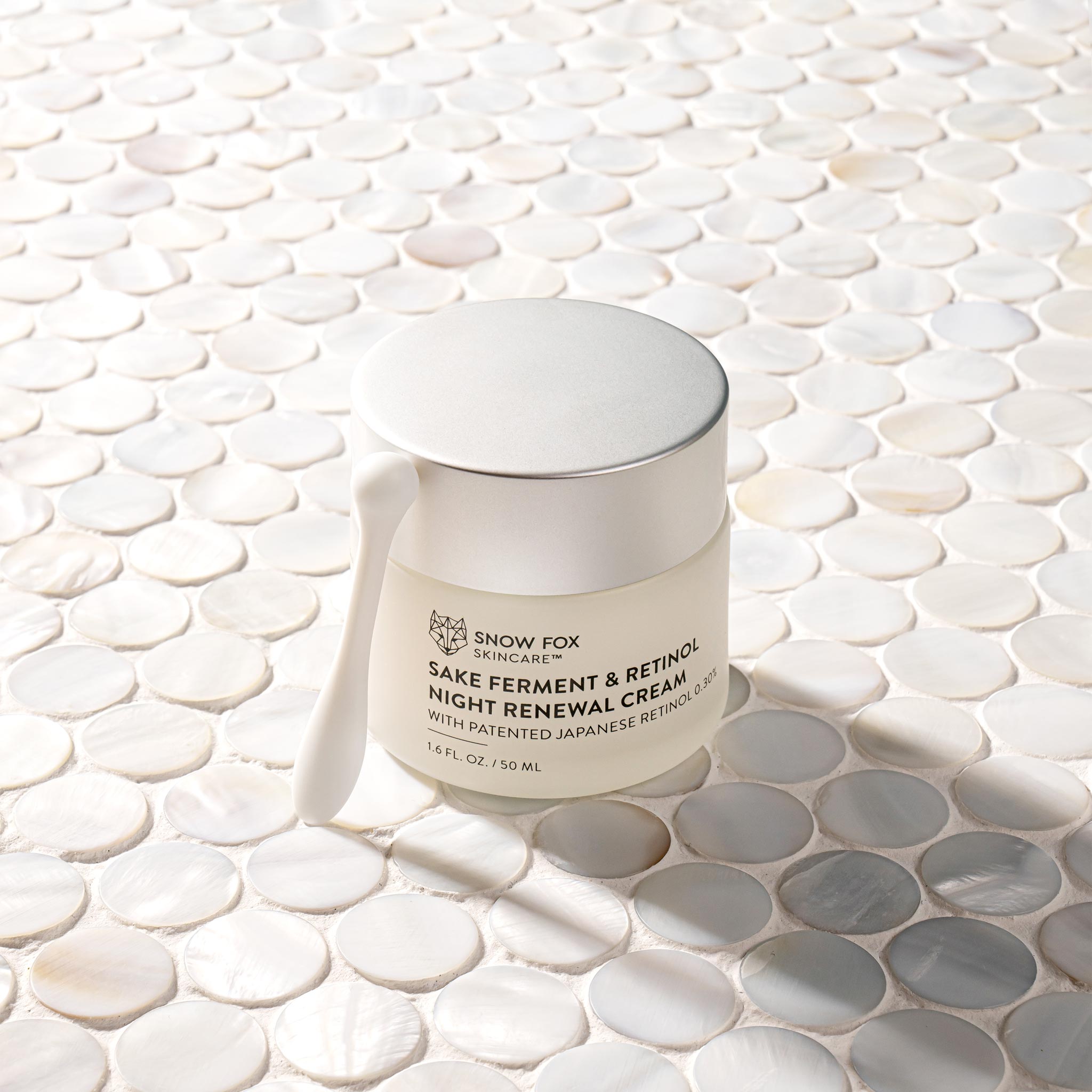 SNOW FOX 日本清酒維A閃亮面霜Sake Ferment & Retinol Night Renewal 