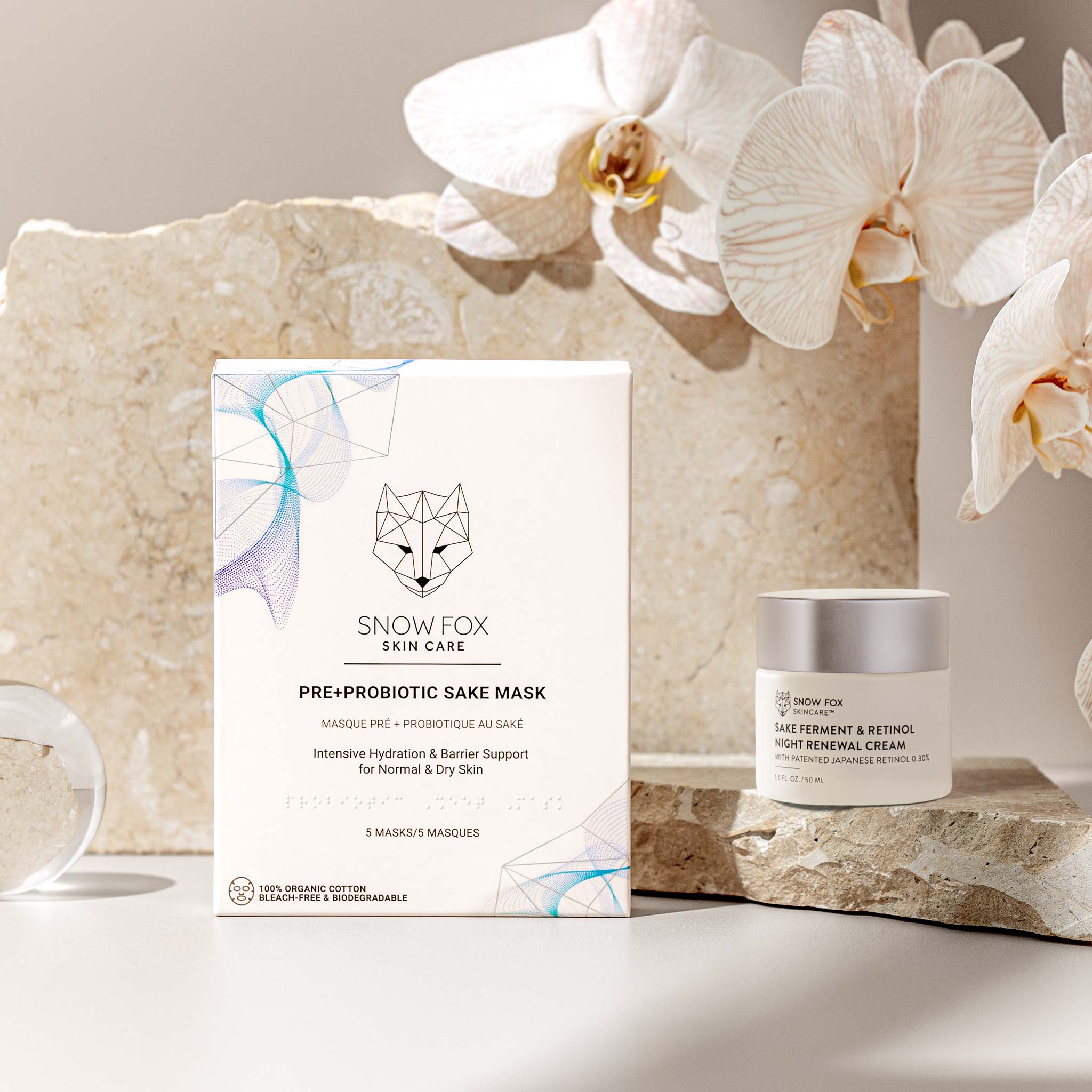 SNOW FOX 日本清酒維A閃亮面霜Sake Ferment & Retinol Night Renewal