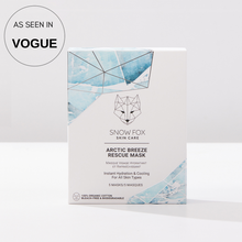 Load image into Gallery viewer, Organic Peppermint Water, aloe vera juice hydrating and soothing SOS sheet mask SnowFox Skincare
