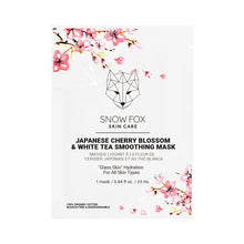 Load image into Gallery viewer, SNOW FOX 日本櫻花白茶嫩滑面膜 Japanese Cherry Blossom &amp; White Tea Smoothing Mask
