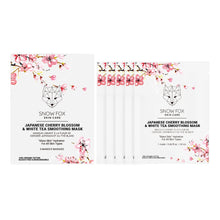 Load image into Gallery viewer, SNOW FOX 日本櫻花白茶嫩滑面膜 Japanese Cherry Blossom &amp; White Tea Smoothing Mask
